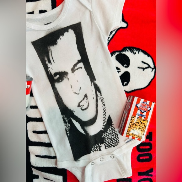 Sid Vicious punk rock Sex Pistols goth rave Harajuku soft baby onesie 6-9M - Picture 12 of 12